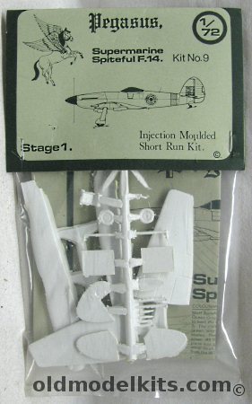 Pegasus 1/72 Supermarine Spiteful F.14 - Bagged, 9 plastic model kit